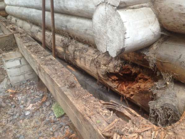 Замена венцов деревянных домов в фото 3