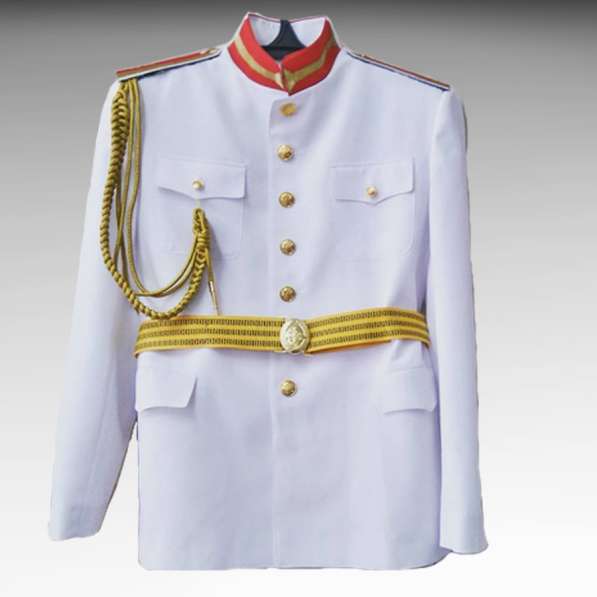 Кадетский костюм парадный белый для кадетов тк габардин