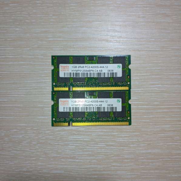 ОЗУ для ноута DDR2 1gb 2шт