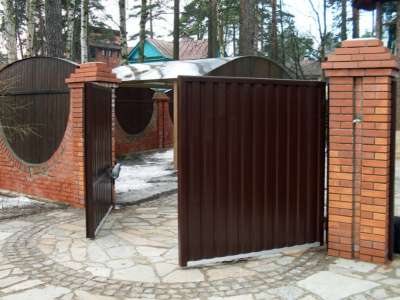 Распашные ворота в Жуковском