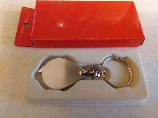 Лупа брелок 15 Х металл стекло новая в Москве