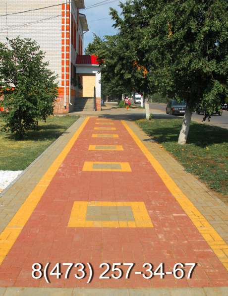 Укладка тротуарной плитки и брусчатки в Воронеже фото 7