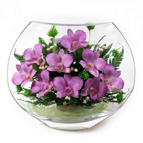 Цветы в вакууме -Живые цветы в стекле. Оригинальные подарки в фото 5