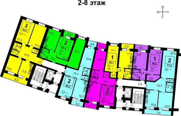 Продам двухкомнатную квартиру в Тверь.Жилая площадь 70 кв.м.Дом кирпичный.Есть Балкон. в Твери фото 16