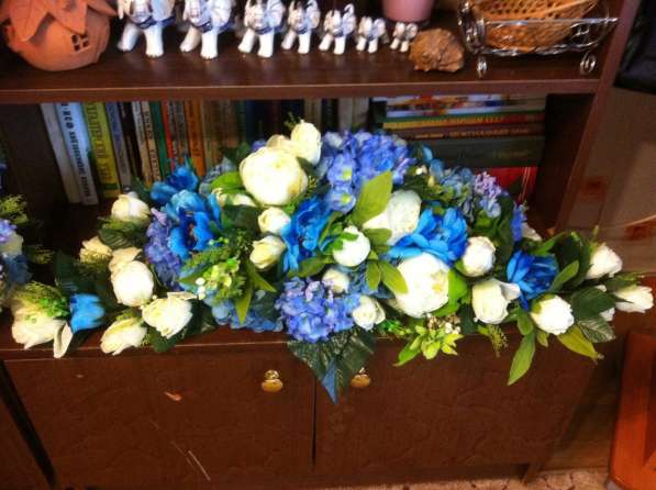 Свадебное оформление в сине-голубом цвете в Казани фото 3