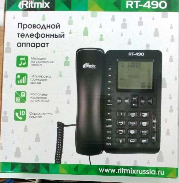Телефон проводной Ritmix RT-490 (аон) в Белгороде фото 3