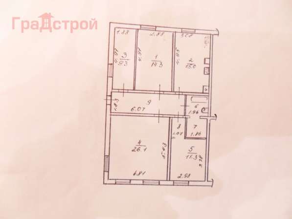 Продам четырехкомнатную квартиру в Вологда.Жилая площадь 95 кв.м.Этаж 1. в Вологде