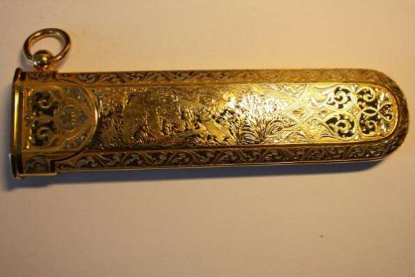 Большой подарочный нож - золотой нож в Москве фото 3
