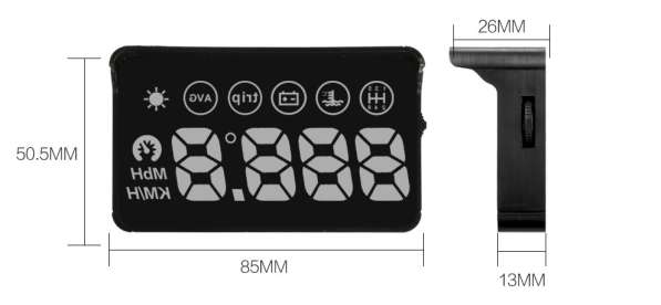 Бортовой компьютер autool x30 OBD HUD в Красноярске