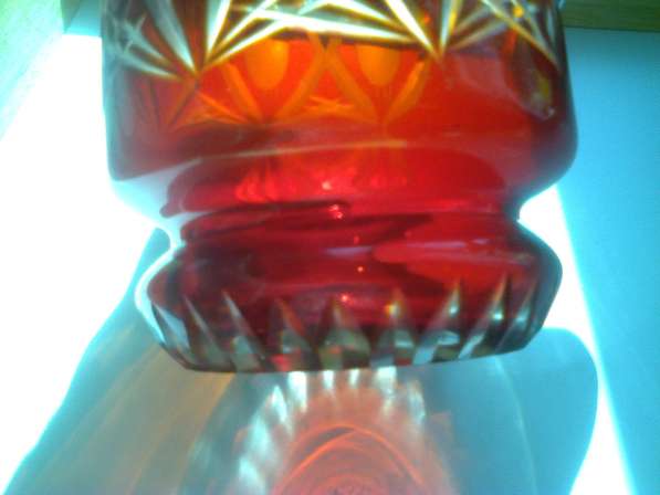 Кувшин, рубиновое стекло с алмазной гранью в Москве