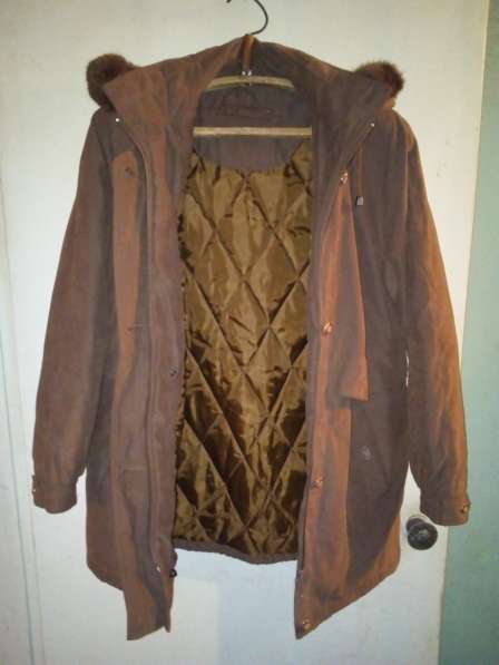 Куртка женская осень-зима, размер 48, цвет коричневый в 