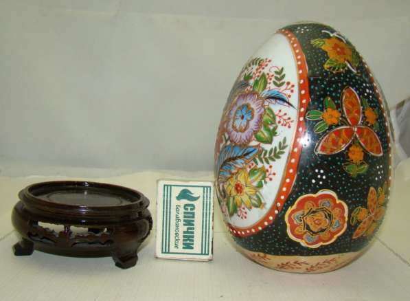 Яйцо большое декоративное с подставкой (X667) в Москве фото 8