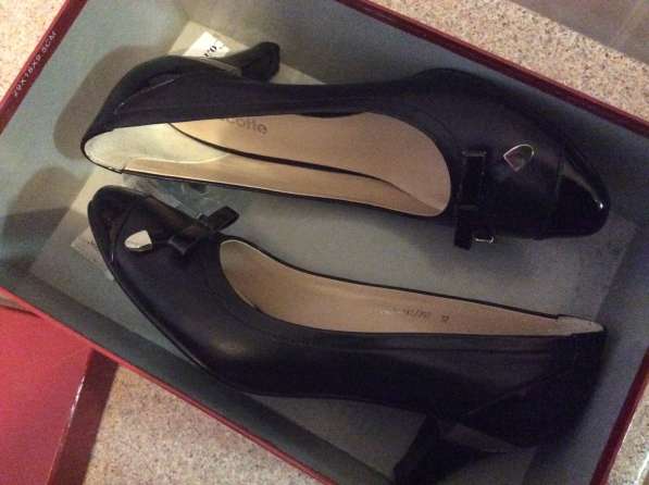 Черные, кожа, 37 р. Удобные женские туфли. Каблук 6 см в Москве