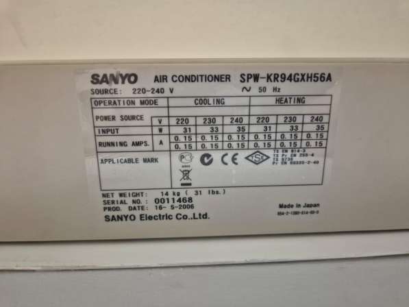 Ищу внутренний блок кондиционера SANYO