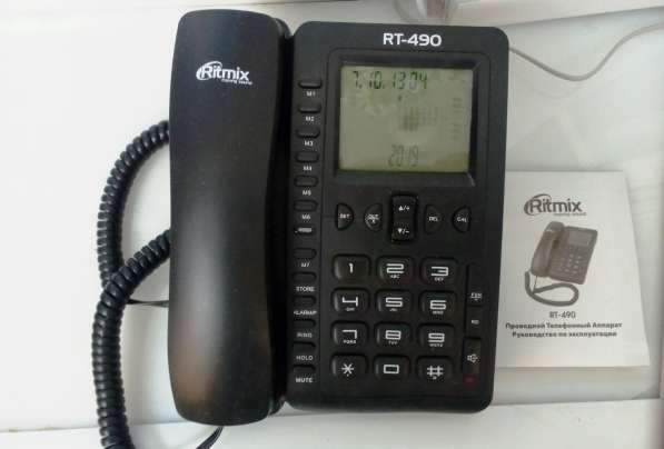 Телефон проводной Ritmix RT-490 (новый) с АОН в Белгороде фото 5