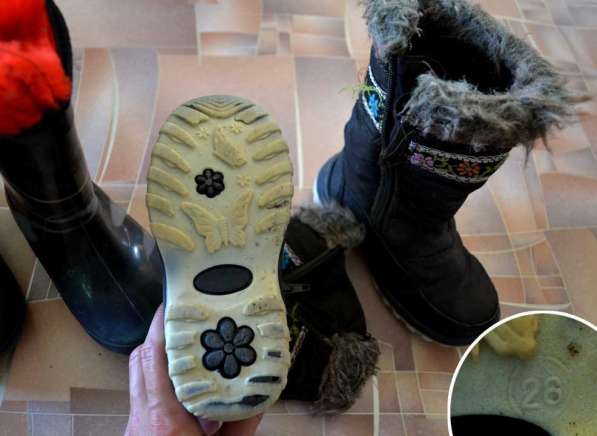 Вместе 2 пары обуви. размер 25 и 26.сапоги и туфли кож в Ростове-на-Дону фото 4