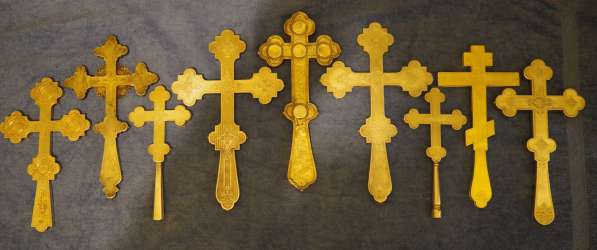 Коллекция из 9-ти старинных напрестольных крестов. XIX век в Санкт-Петербурге