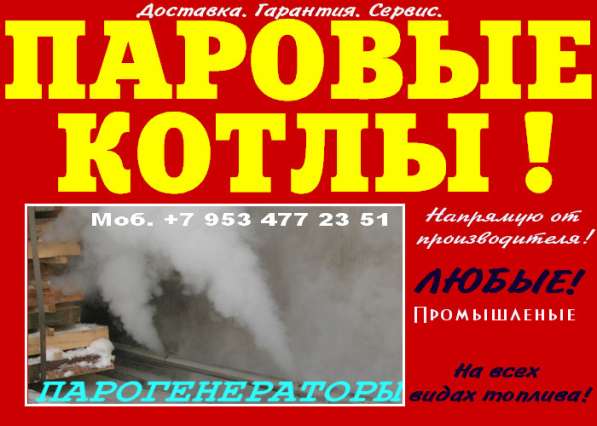 Парогенераторы промышленные в Москве фото 10