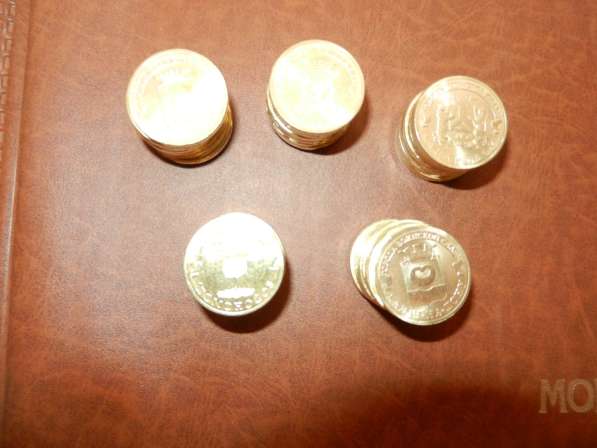 Монеты 10руб гвс комплект 9шт 2015г в Москве