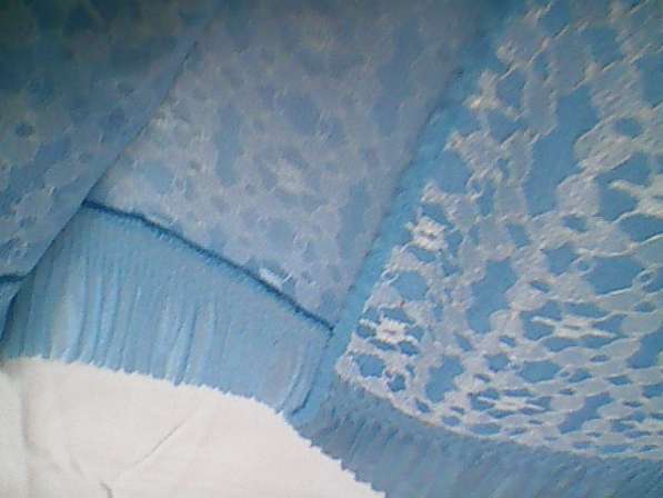 Голубой халат новый нежный с карманами в фото 3