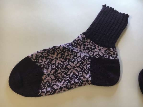 Носки шерстяные с узором
