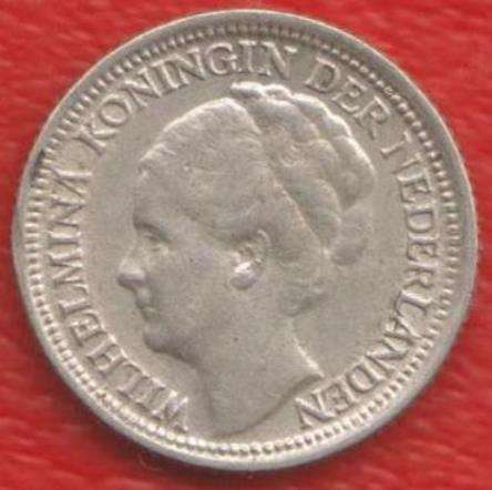 Нидерланды Голландия 10 центов 1937 г. Серебро в Орле