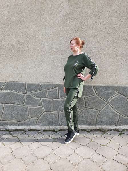 Женский костюм зеленый. Хлопок 100% в фото 3