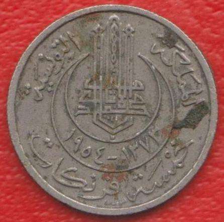 Тунис Французский 5 франков 1954 г. в Орле