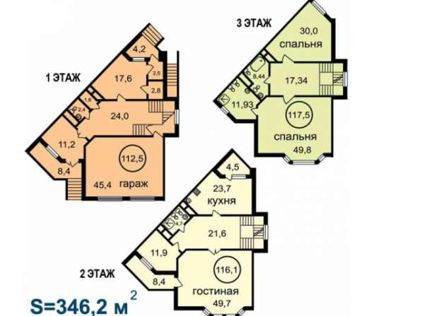Продам многомнатную квартиру в Красногорске. Жилая площадь 350,40 кв.м. Этаж 3. Дом кирпичный. 