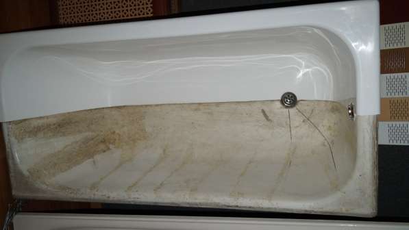 Реставрация ванн. Акриловый вкладыш, наливной акрил в Новосибирске фото 4