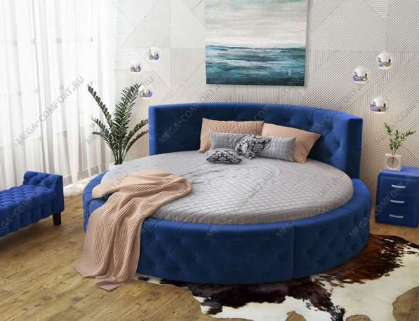 Круглая двуспальная кровать «Аркада» в Москве фото 4