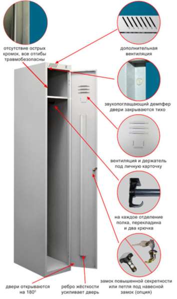 Шкаф для одежды металлический в Симферополе фото 8