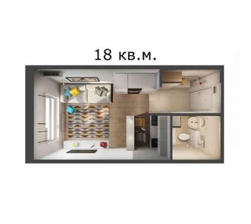 Смарт квартиры от 18м2 в готовом доме по бул. Лепсе 6.Без% в фото 7