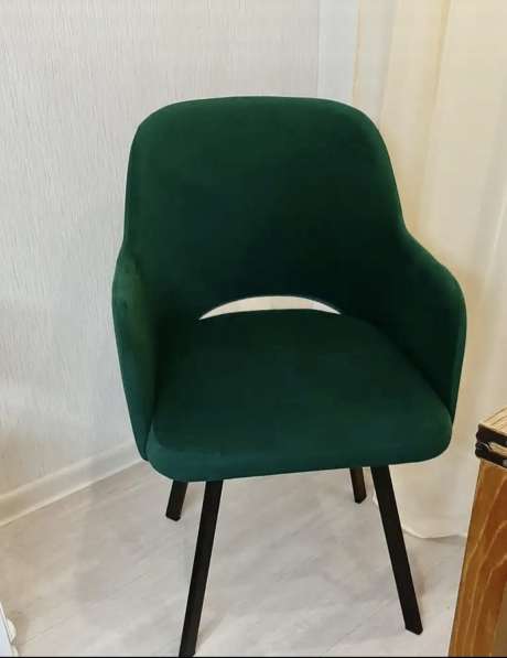 Кухонные стулья из велюра в зеленом цвете в Сургуте фото 3
