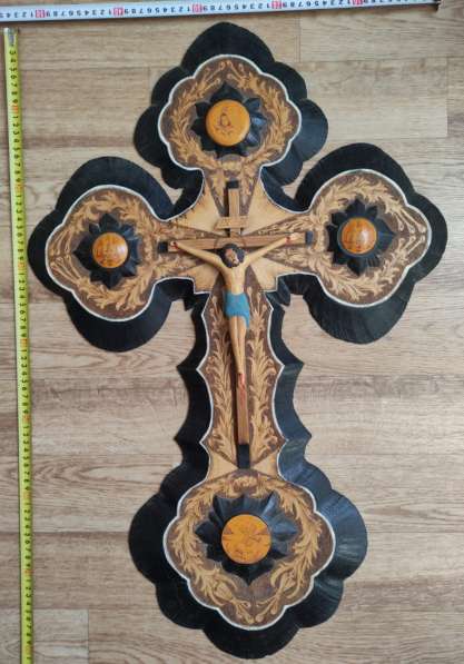 Деревянный крест распятие, большой, ручная авторская работа в Ставрополе фото 5