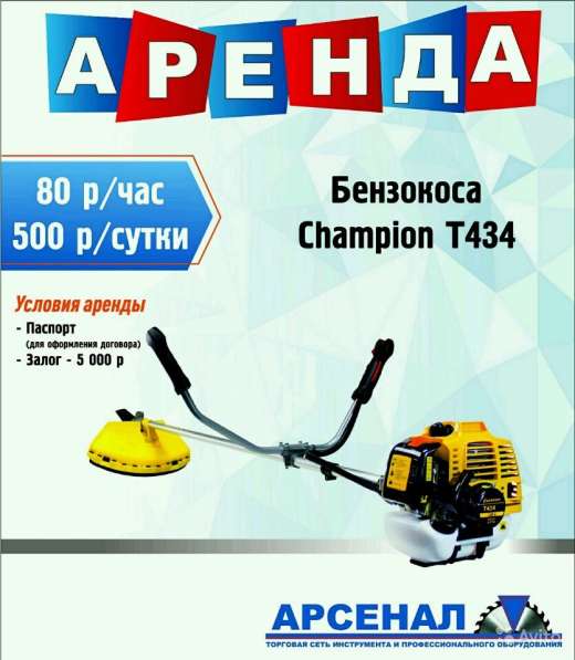 Аренда бензотримера в Орле фото 3