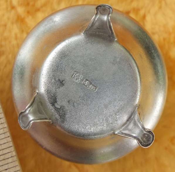 Серебряная солонка на ножках, серебро 875 проба в Ставрополе фото 3