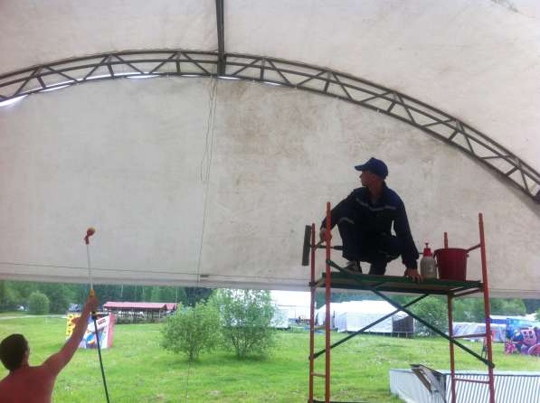 Мытье шатров в Красноярске