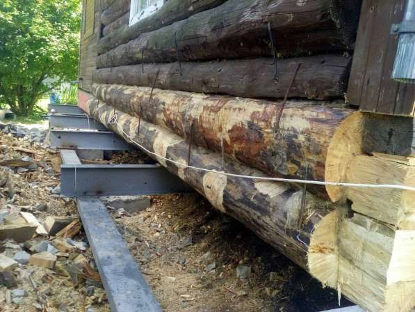 Замена венцов деревянных домов в фото 4