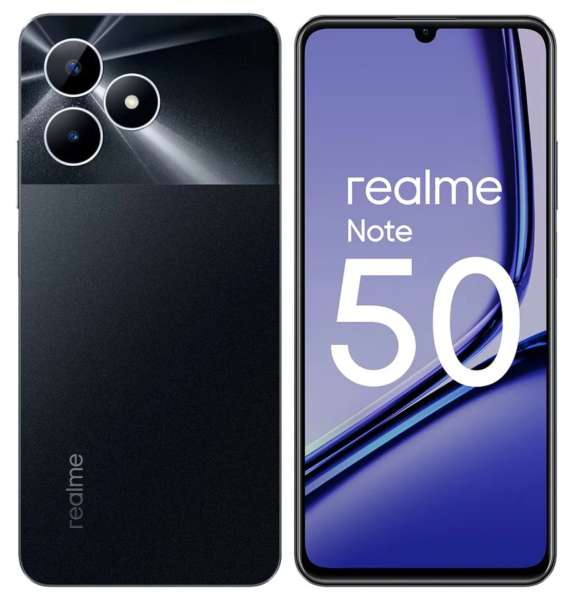 Realme Смартфон Note 50 4/128 ГБ, черный новинка 2