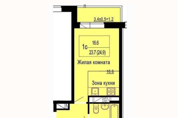 Продам однокомнатную квартиру в Краснодар.Жилая площадь 38 кв.м.Этаж 11.Дом кирпичный.