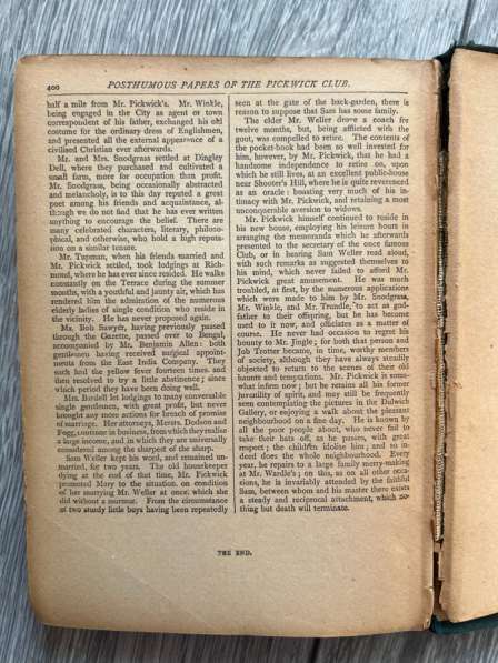 Книга Диккенс «Pickwick club” старая, редкая (англ) в Москве фото 3