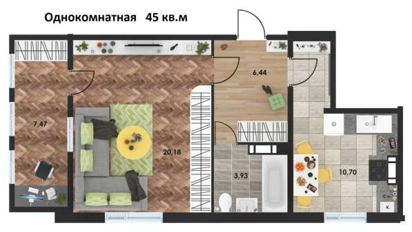 Внимание АКЦИЯ!!! Осенний ценопад!!! Квартира 48м. кв в Севастополе фото 7
