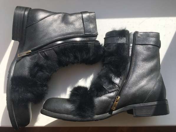 Ботинки сапоги новые размер 43 зима кожа мужские чёрные мех в Москве фото 8
