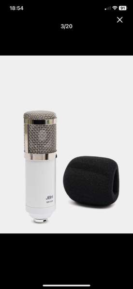 Конденсаторный микрофон ВМ-800 с поп-фильтром в Ижевске фото 3