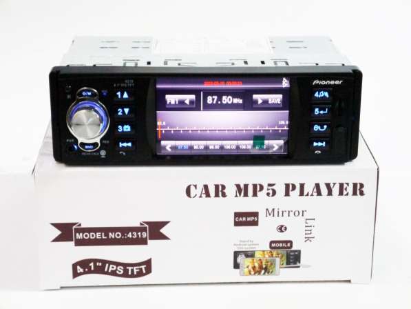 Автомагнитола Pioneer 4319 ISO MP5 / FM LCD 4.1" Bluetooth в фото 9