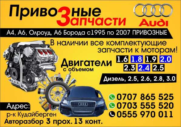 Привозные запчасти Ауди А4 А6 в фото 11