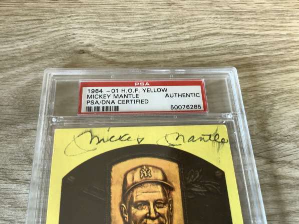 Бейсбольная карта Микки Мэнтл PSA с автографом в Ярославле фото 7