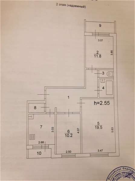 Продам трехкомнатную квартиру в Тверь.Жилая площадь 72 кв.м.Этаж 2.Дом панельный. в Твери фото 3