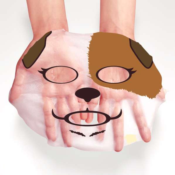 Тканевые маски для лица с изображением животных в фото 3